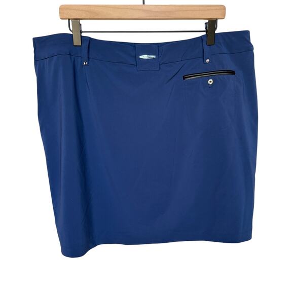 Jamie Sadock Dark Blue Lightweight Stretch Golf Multi-Pocket Skort w Flaws sz 16 - Picture 2 of 12
